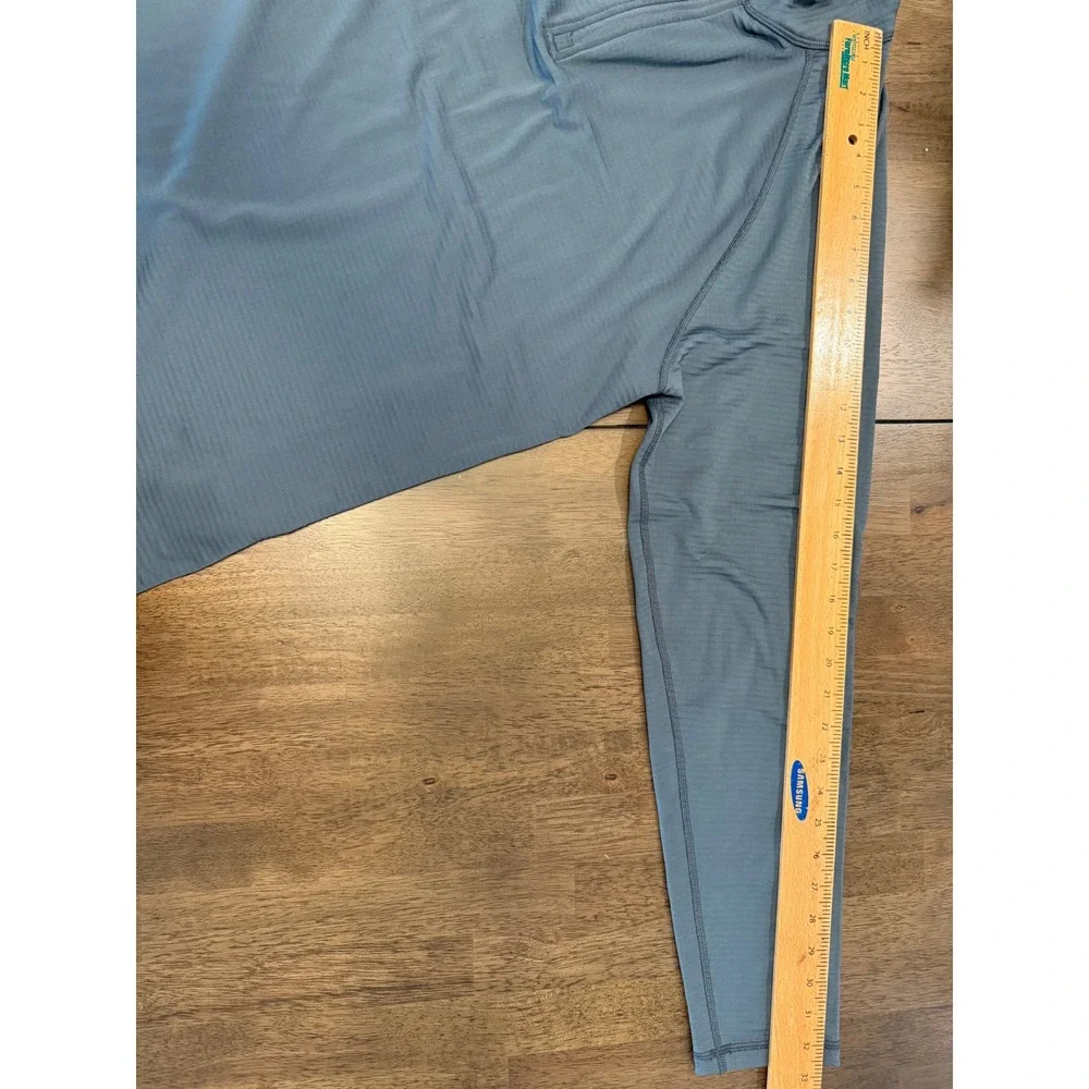 5.11 Tactical Mens XL Quarter Zip Pullover Slate Blue Micro Grid Performance Top